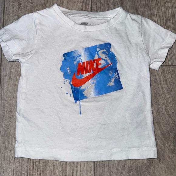Nike Kids White and Blue Graphic Tee & Shorts Set - Picture 2 of 3